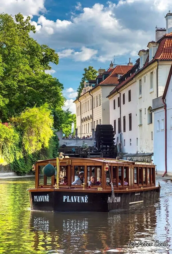 Our ship Plavuně from the front